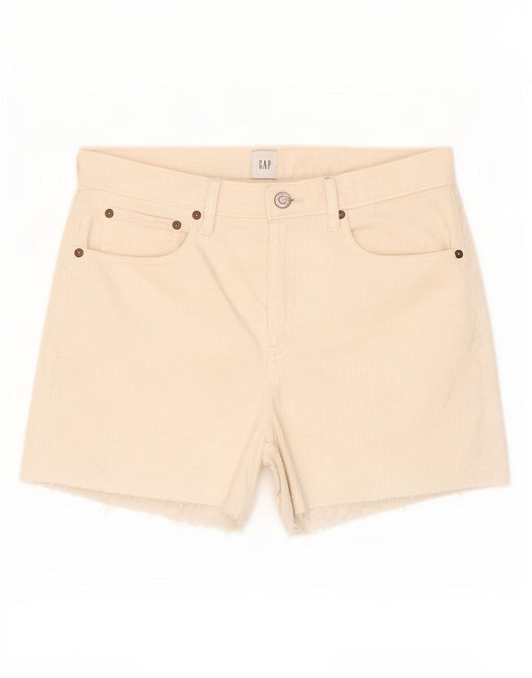 Gap Womens Corduroy Shorts Medium W28 Off White Bomuld