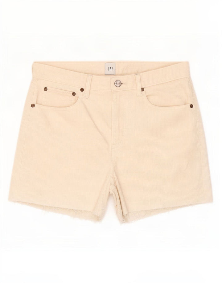 Gap Womens Corduroy Shorts Medium W28 Off White Bomuld