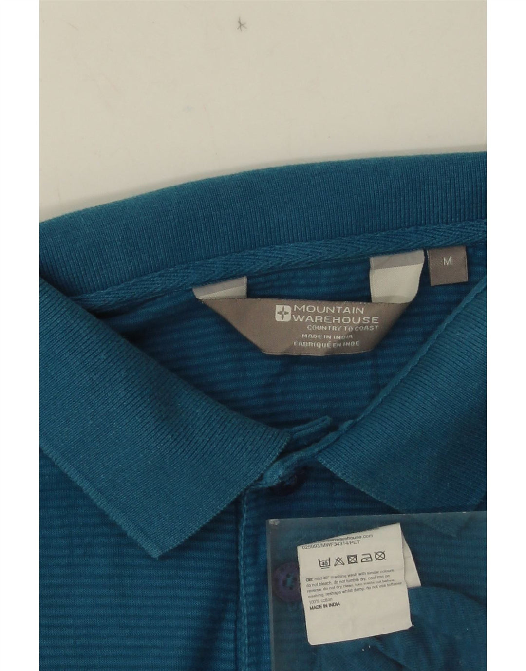 Mountain Warehouse Herre poloshirt Medium Blue Pinstripe Bomuld