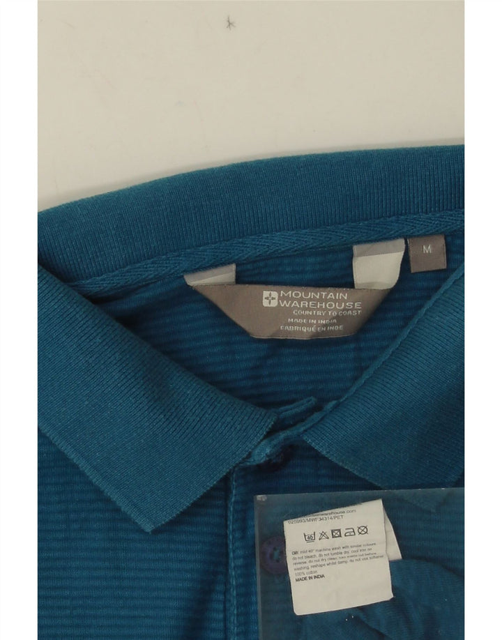 Mountain Warehouse Herre poloshirt Medium Blue Pinstripe Bomuld