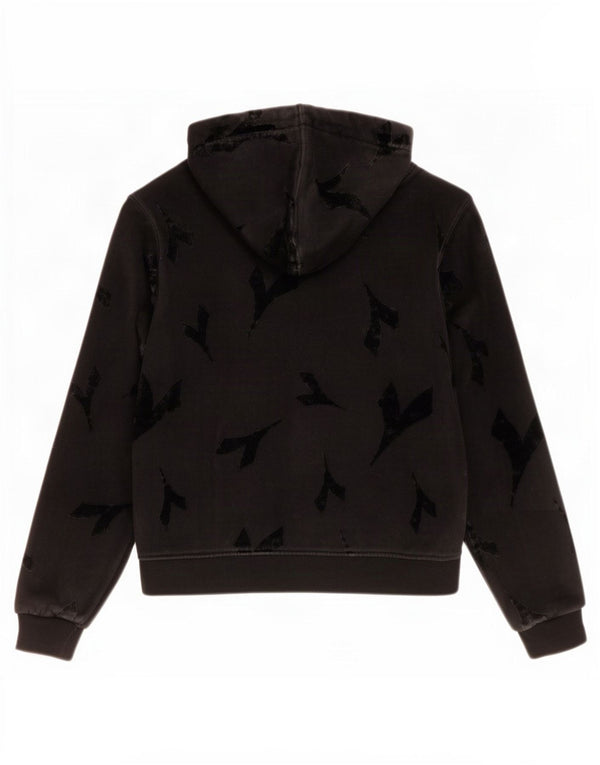 Diadora Girls BLACK LABEL Crop Grafisk hættetrøje med lynlås 10-11 år