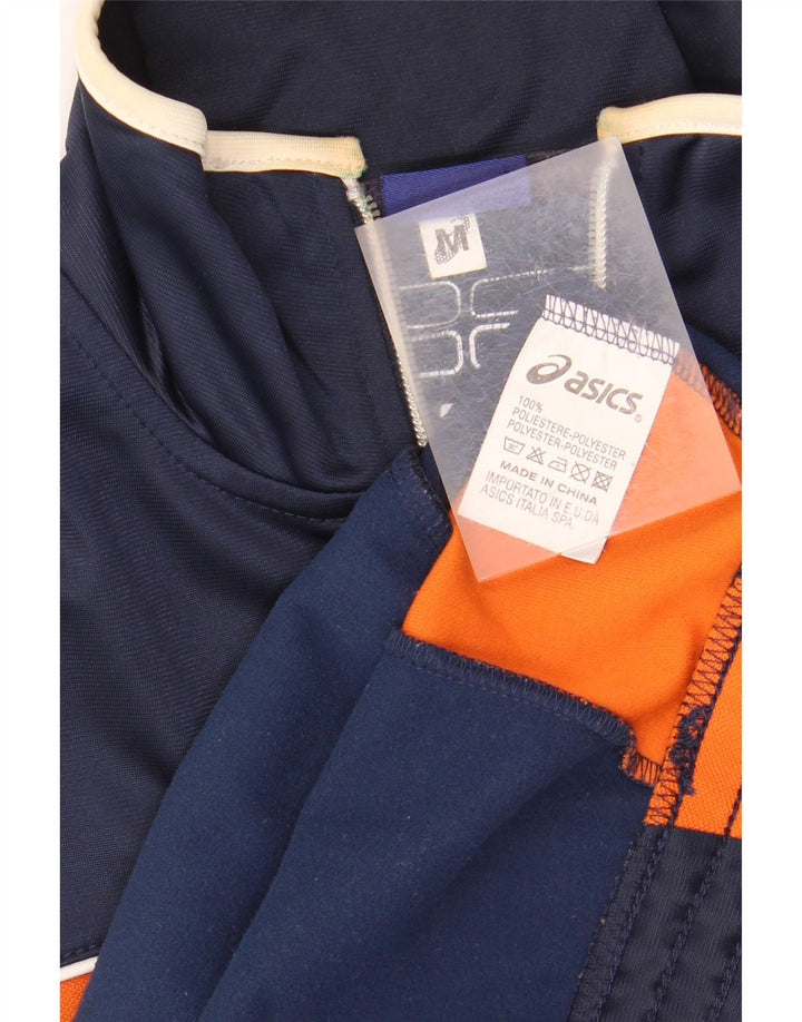 ASICS Træningsdragt til mænd Topjakke Medium Marineblå Colourblock Polyester