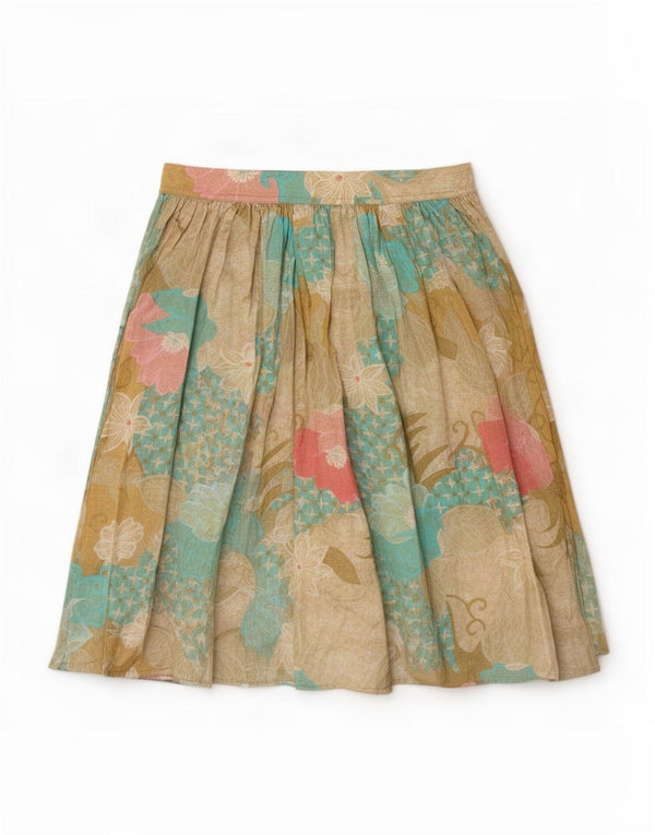 Marella Womens Flared Skirt UK 10 Small W24 Multicoloured Floral Bohemian