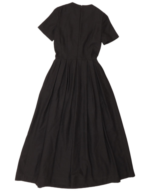 Massimo Dutti Dame Maxikjole EU 34 2XS Sort Uld