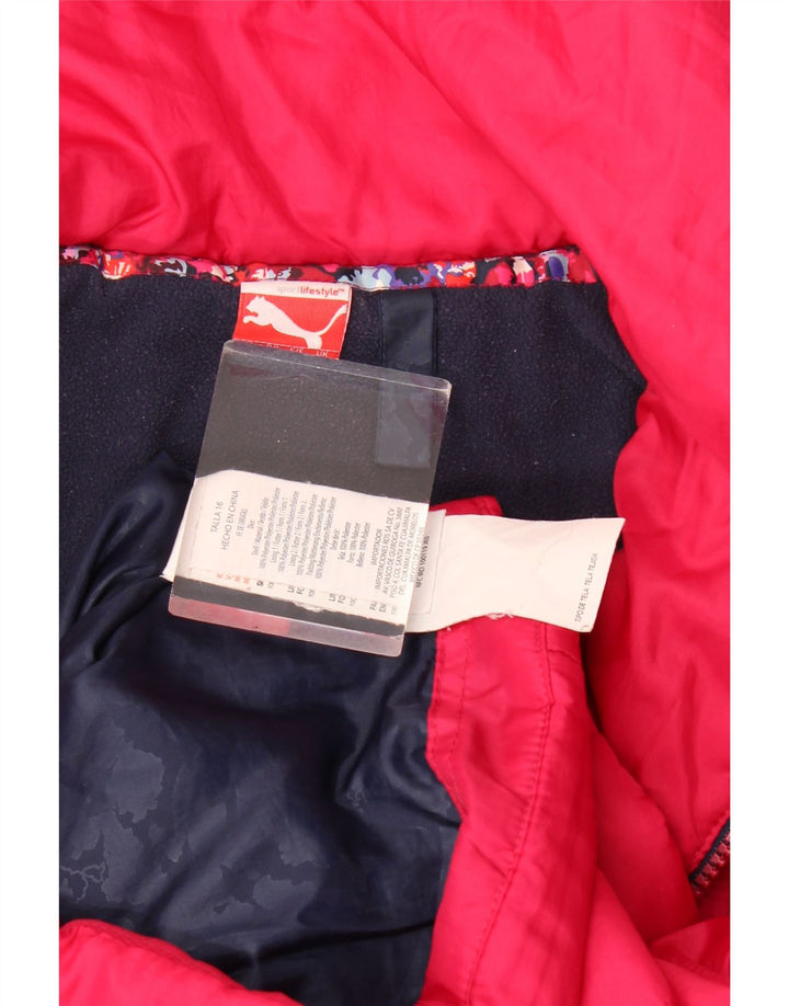 Puma Pige Polstret Jakke 15-16 År Pink Polyester