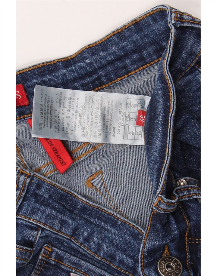Guess lige slanke jeans til kvinder W30 L28 blå bomuld