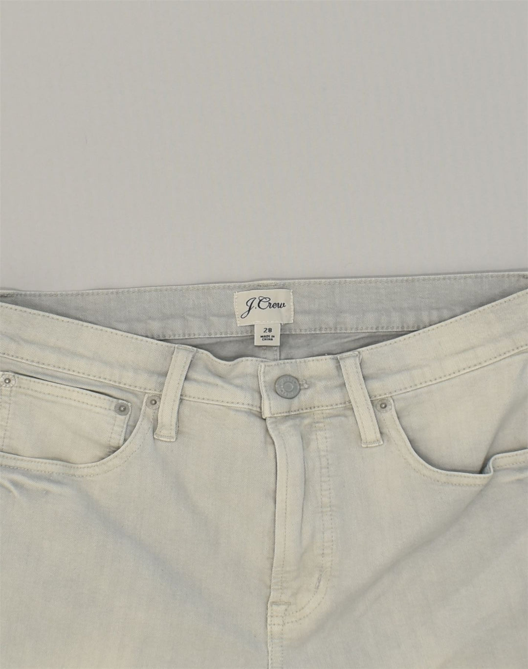 J. CREW Womens Denim Shorts W28 Medium Grey Cotton Vintage J. Crew and Second-Hand J. Crew from Messina Hembry 