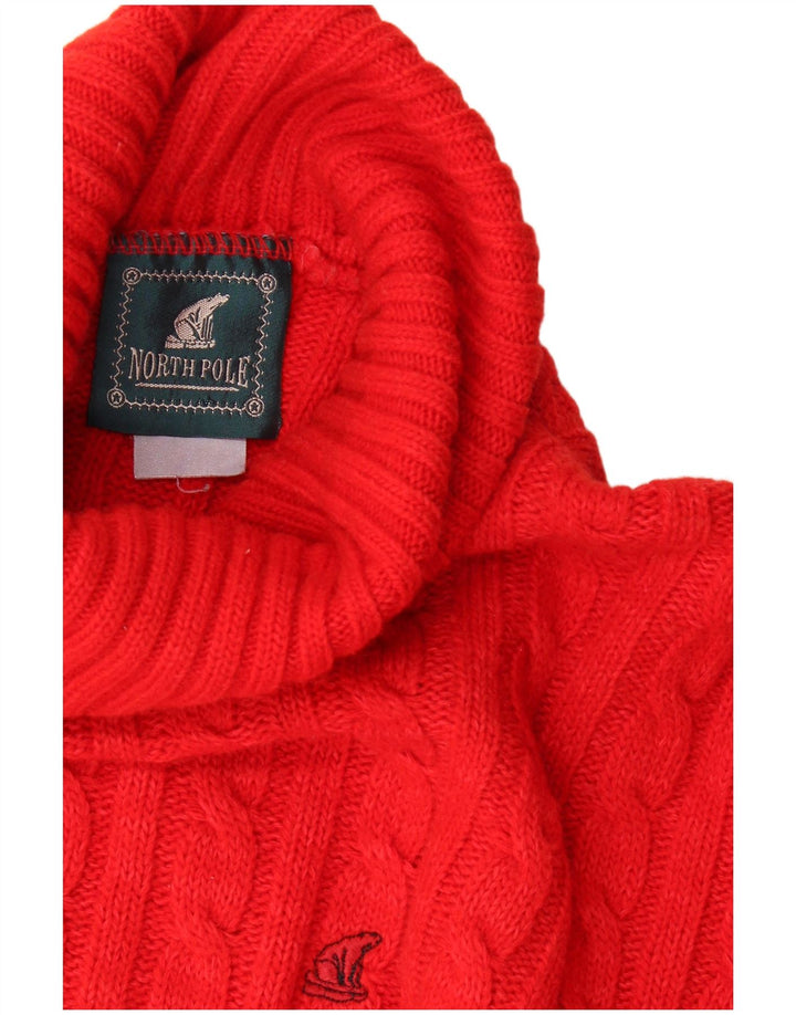 North Pole Dame Rullehals Sweater UK 18 XL Rød
