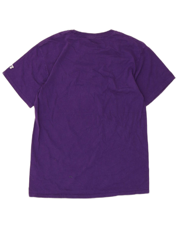 Russell Athletic Herre grafisk T-shirt Top UK 38/40 Medium Purple