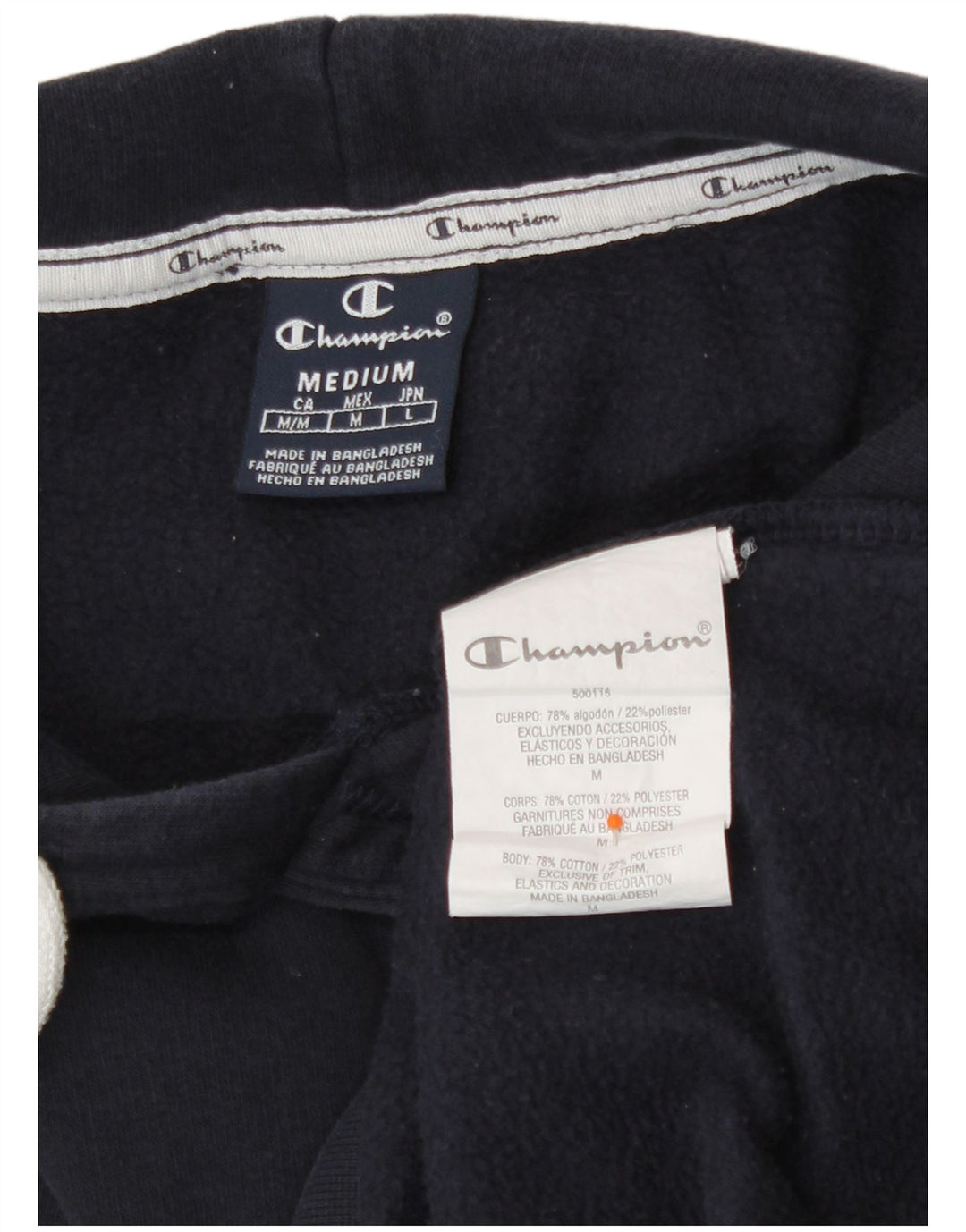 Champion Herre grafisk hættetrøje Jumper Medium marineblå bomuld