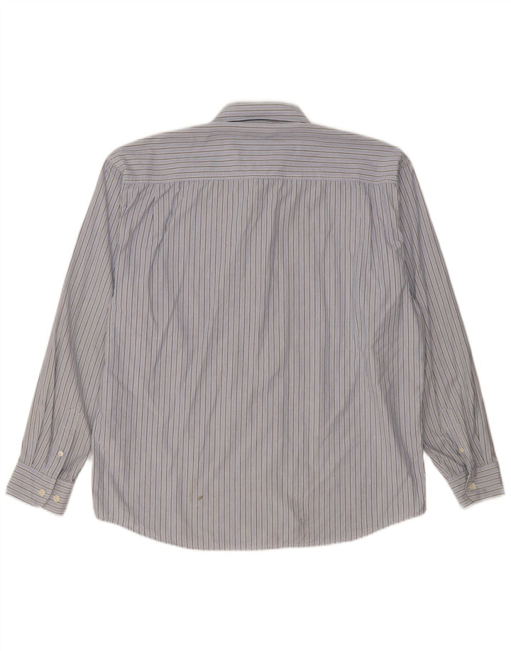 Wrangler herreskjorte XL blå nålestribet bomuld