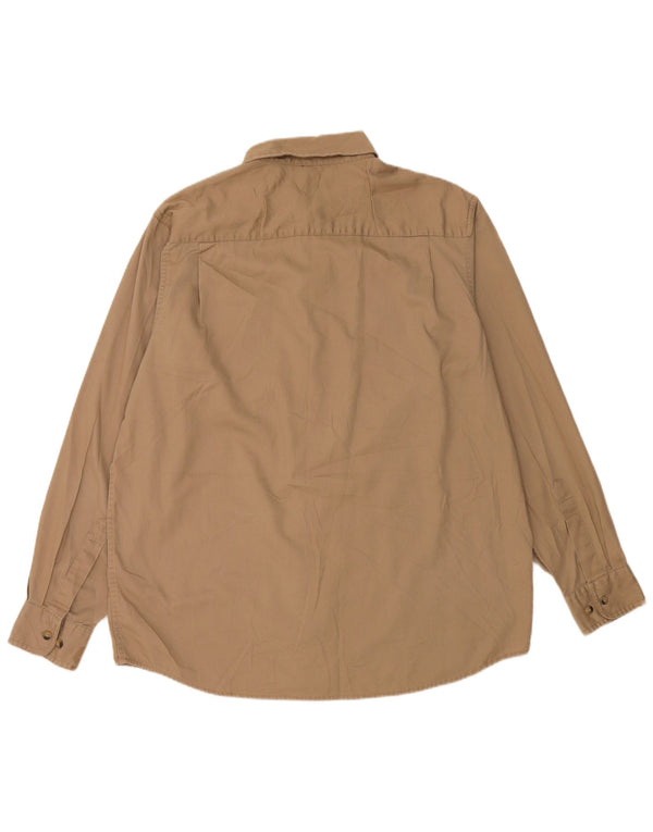 Wrangler herreskjorte stor beige bomuld