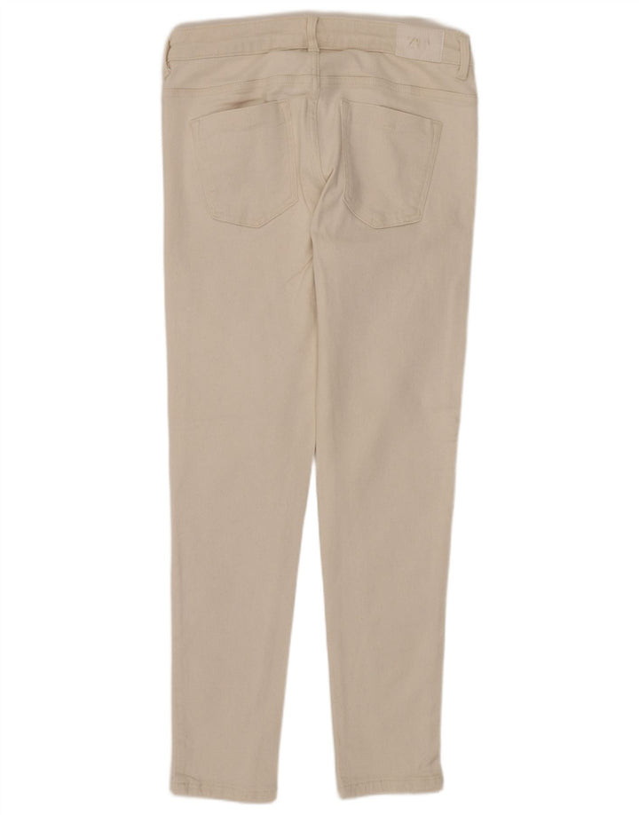 ZARA Skinny Jeans til kvinder EU 40 Medium W30 L27 Off White
