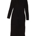 Zara Dame Jumper Dress UK 8 Small Black Viscose