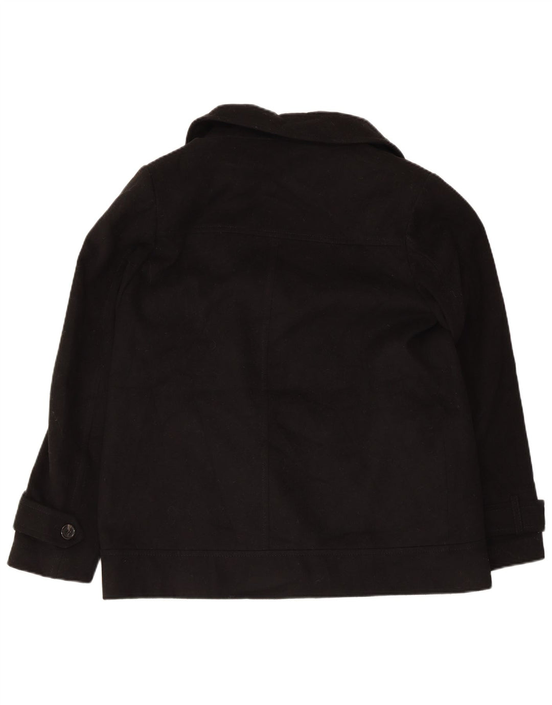 Marks & Spencer Womens Pea Coat UK 14 Large Black