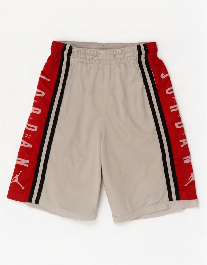 Jordan Herre grafiske sportsshorts Medium White Colourblock Polyester