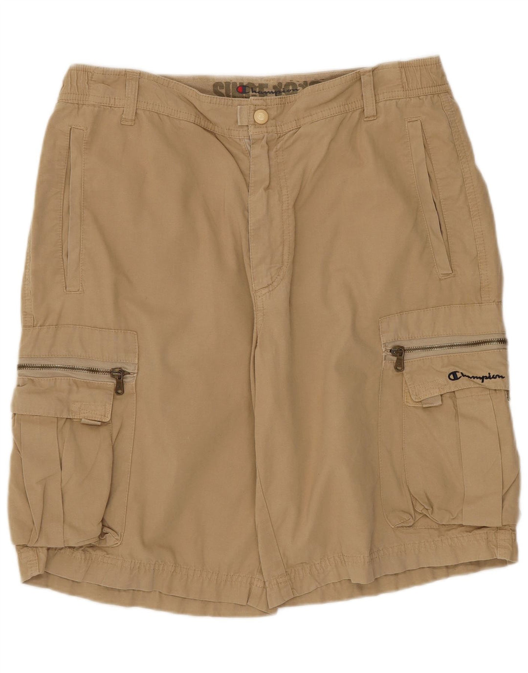 Champion Herre Cargo Shorts Medium W30 Beige Bomuld