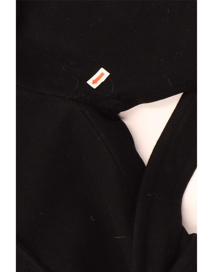 Lineaemme Dame Dobbeltradet Frakke UK 8 Small Black Wool