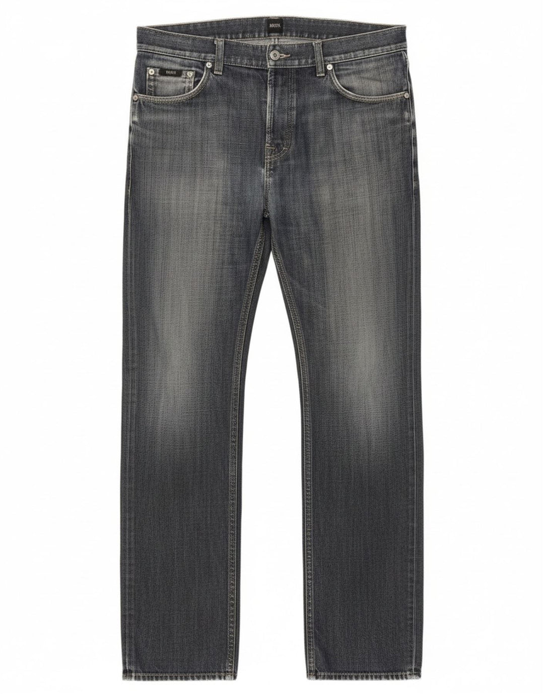 Hugo Boss Straight Jeans til mænd W35 L34 Blå Bomuld