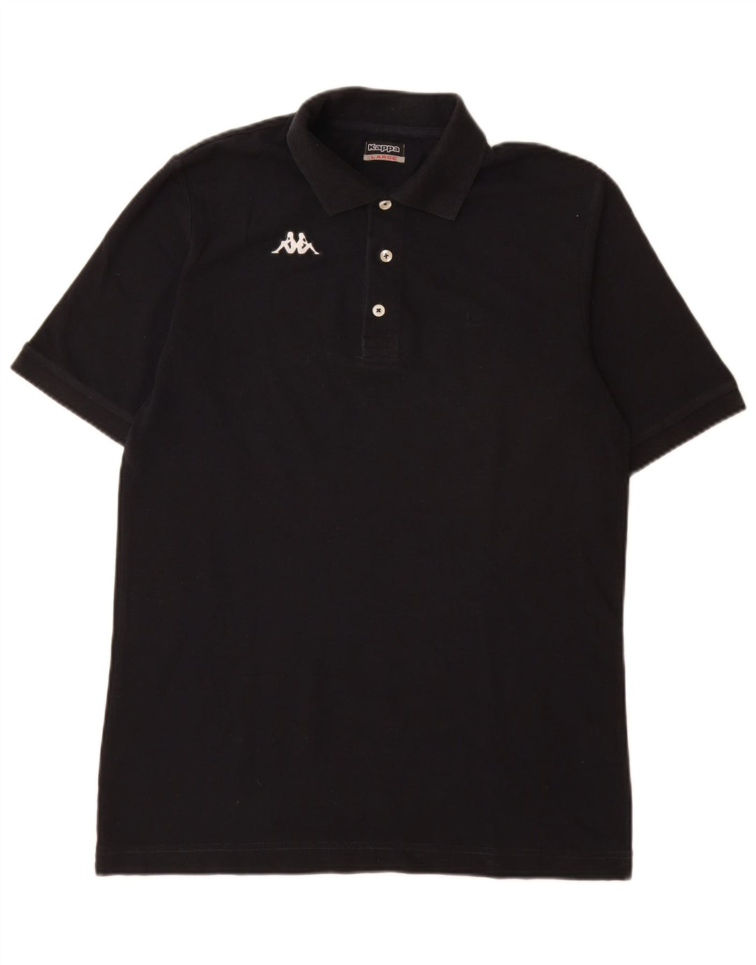 Kappa herre poloshirt stor sort bomuld