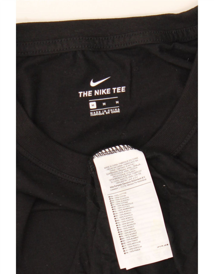 Nike Herre grafisk T-shirt Top Medium Sort Bomuld