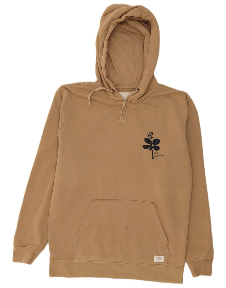 Vans Herre grafisk hættetrøje Jumper Medium Beige Bomuld