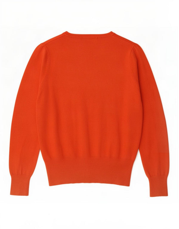 Marks & Spencer dame cardigan sweater UK 14 Medium Orange Viscose