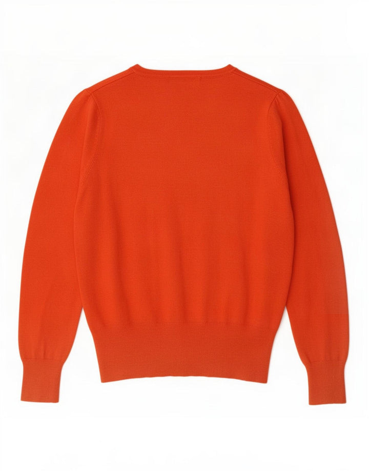 Marks & Spencer dame cardigan sweater UK 14 Medium Orange Viscose