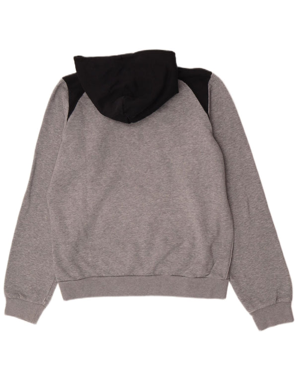 Nike grafisk hættetrøje til mænd UK 36/38 Small Grey Colourblock Bomuld