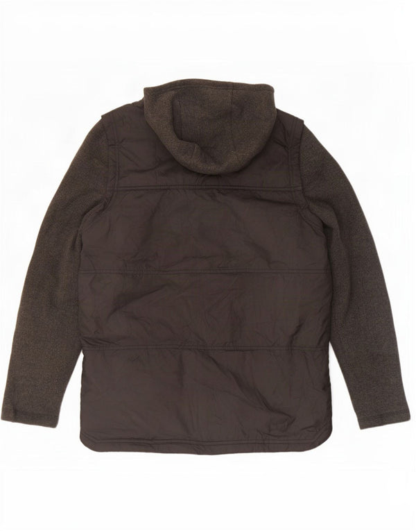 The North Face Boys Polstret Hættejakke 12-13 År Stor Sort Polyester