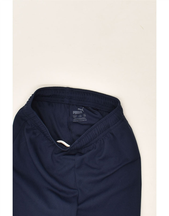 PUMA Boys Sport Shorts 7-8 Years Navy Blue Polyester | Vintage Puma | Thrift | Second-Hand Puma | Used Clothing | Messina Hembry 