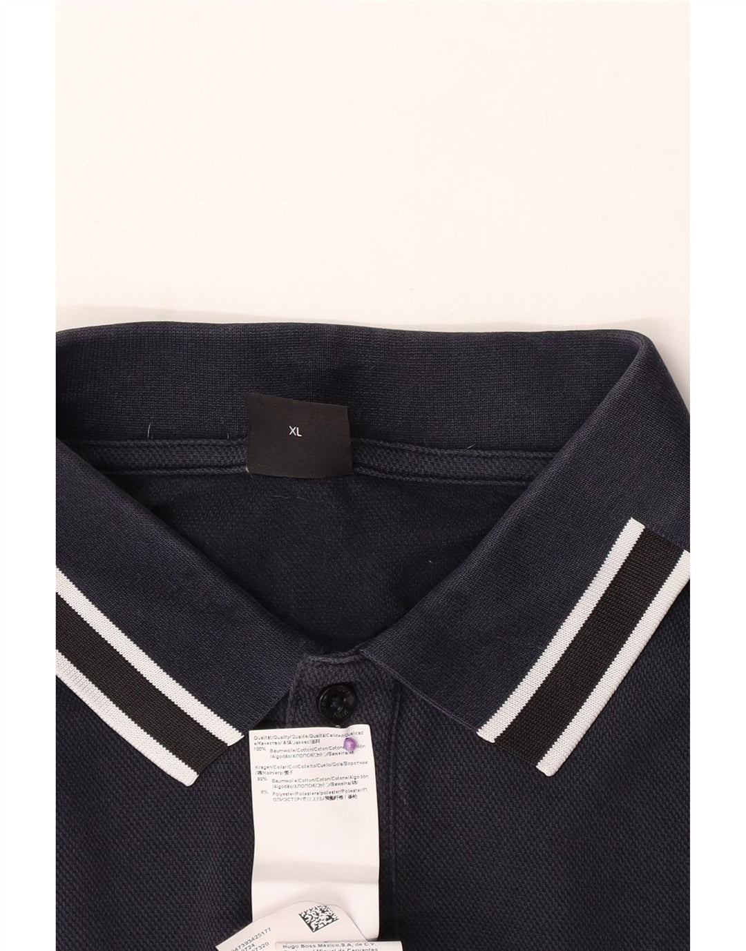 Hugo Boss herre poloshirt XL marineblå bomuld