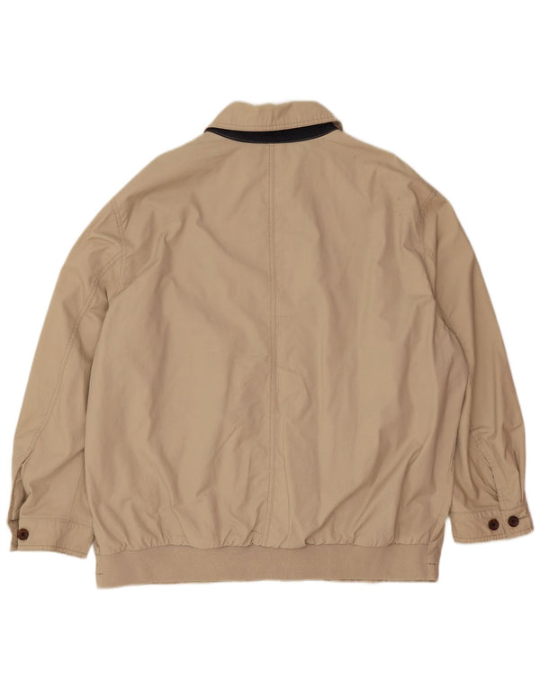 Tommy Hilfiger Herre Bomber Jacket UK 44 2XL Beige Polyester