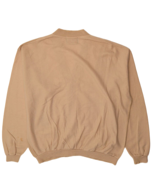 Gymnasium Herre Cardigan Sweater XL Beige Bomuld Sports