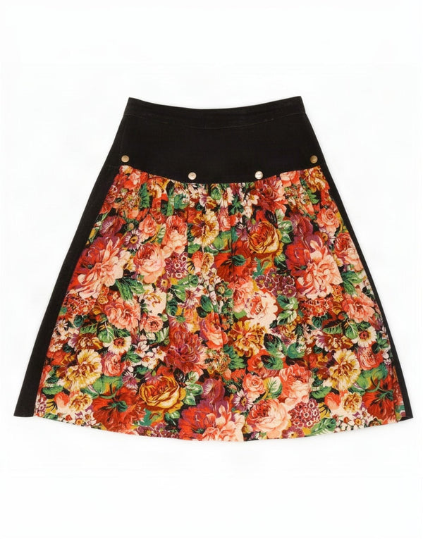 Julietta Womens Plisseret A-Line nederdel IT 42 Medium W26 Flerfarvet blomster