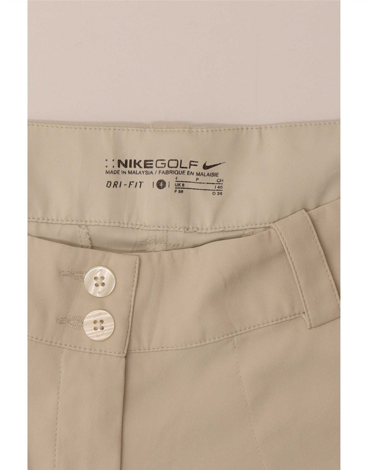Nike Herre Dri Fit Chino Shorts UK 8 Small W30 Beige Polyester