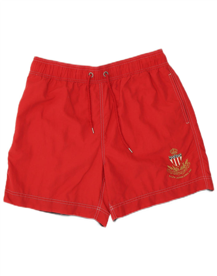 POLO RALPH LAUREN Grafiske badeshorts til mænd Medium Rød Polyester
