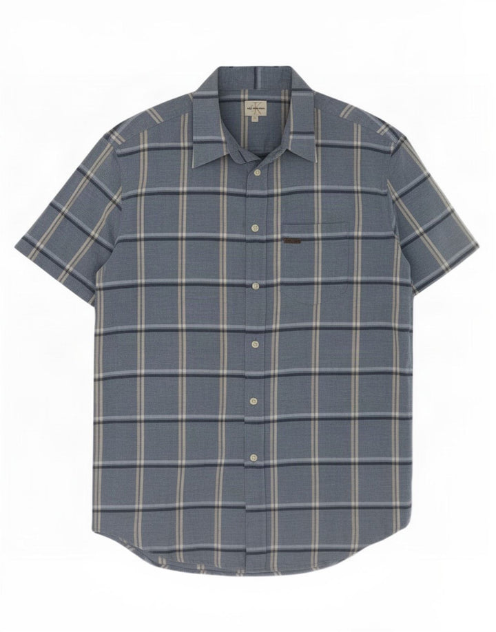 Calvin Klein Jeans Kortærmet Herreskjorte Medium Blue Check