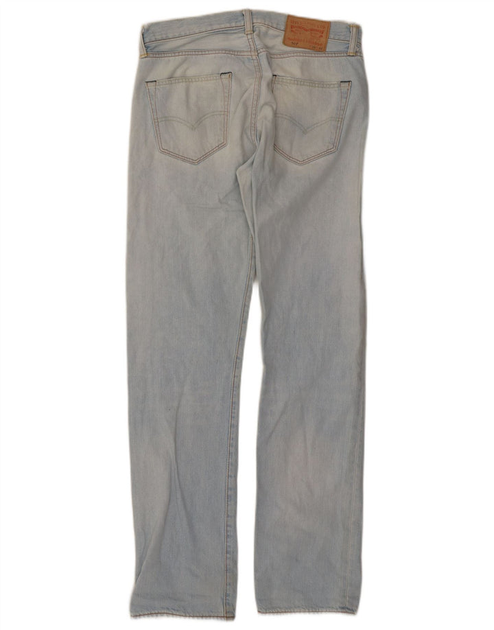 Levi's Herre 501 Straight Jeans W30 L32 Blå Bomuld