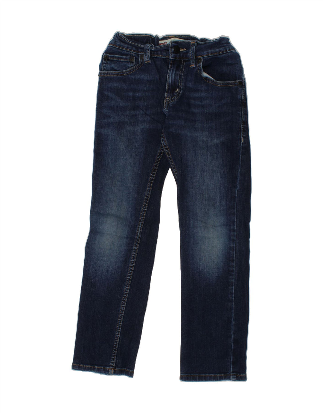 LEVI'S Boys Straight Jeans 7-8 Years W24 L22 Blue Cotton Vintage Levi's and Second-Hand Levi's from Messina Hembry 