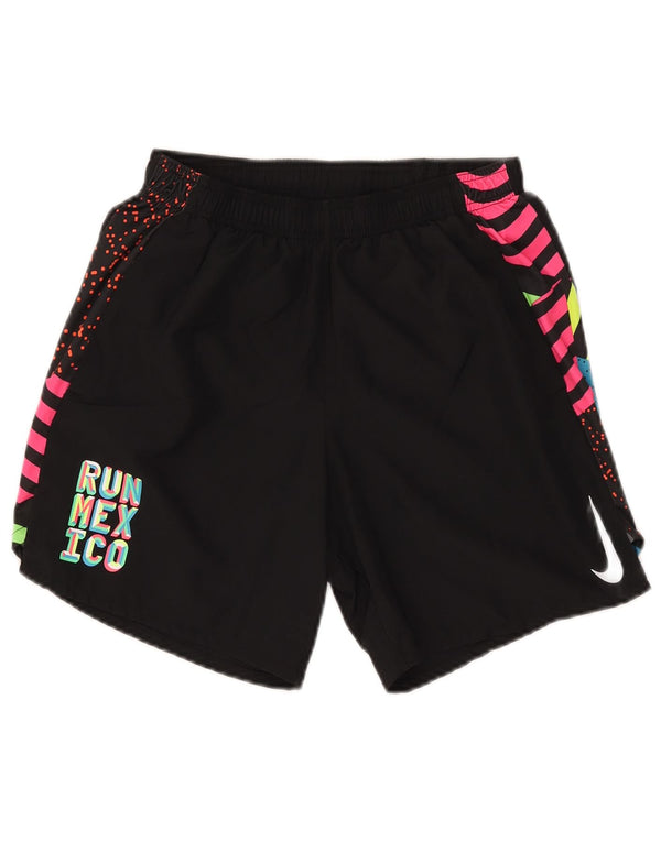 Nike Dri Fit grafiske sportsshorts til kvinder, små sorte