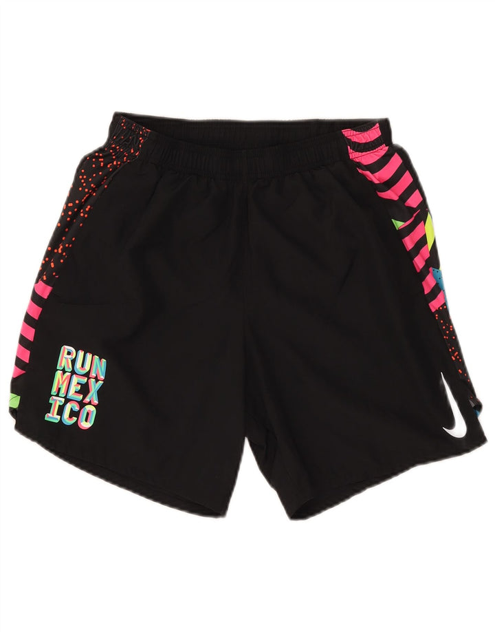 Nike Dri Fit grafiske sportsshorts til kvinder, små sorte