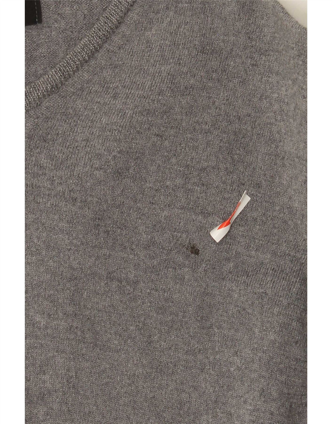 Zara Herre V-hals sweater mellemgrå