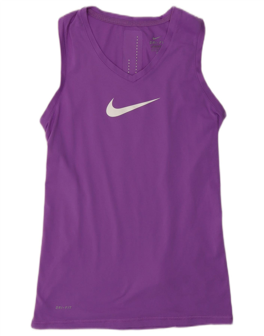 NIKE Womens Graphic Vest Top UK 10 Small Purple Polyester