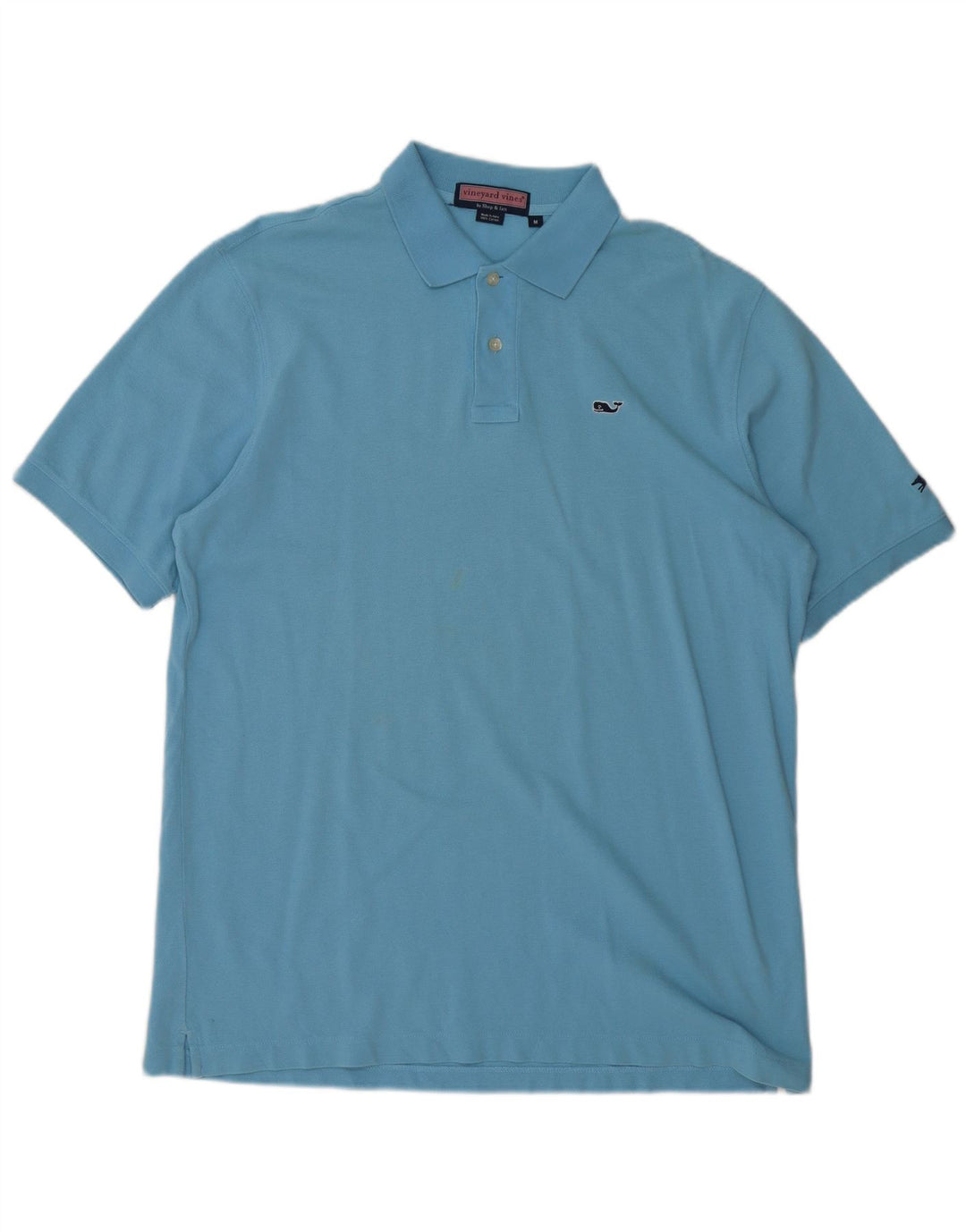 VINEYARD VINES Herre poloshirt Medium Blue Bomuld