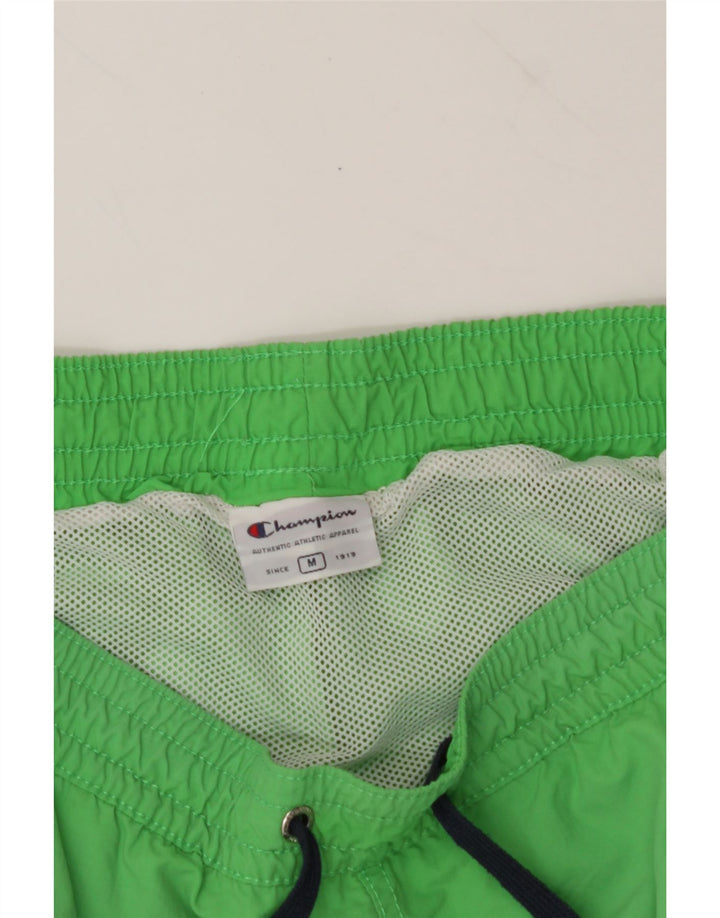 CHAMPION Mens Swimming Shorts Medium Green Vintage Champion and Second-Hand Champion from Messina Hembry 
