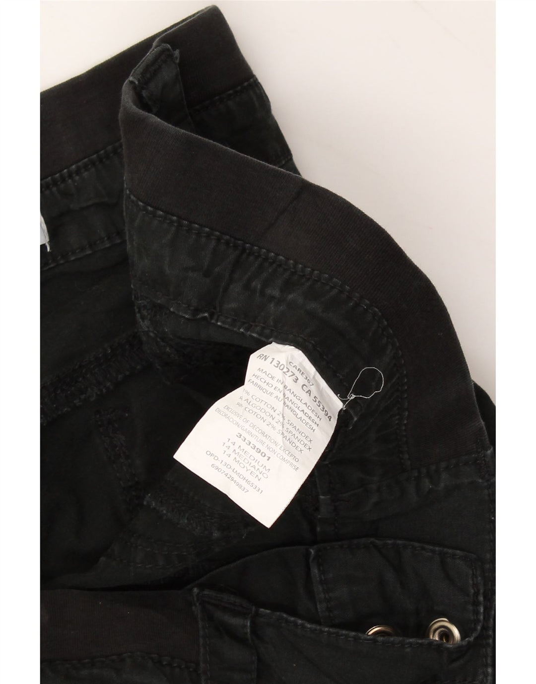 LEE Womens Cargo Shorts US 14 2XL W34 Black Cotton Vintage Lee and Second-Hand Lee from Messina Hembry 