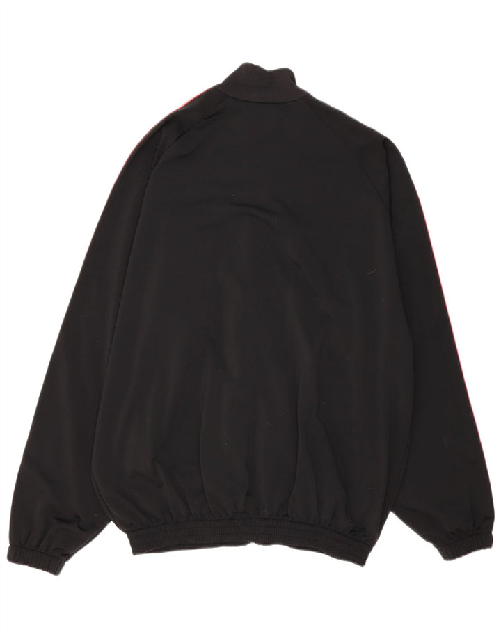 ADIDAS Herre AC Milan Loose Fit Træningsdragt Top Jakke Stor Sort Polyester