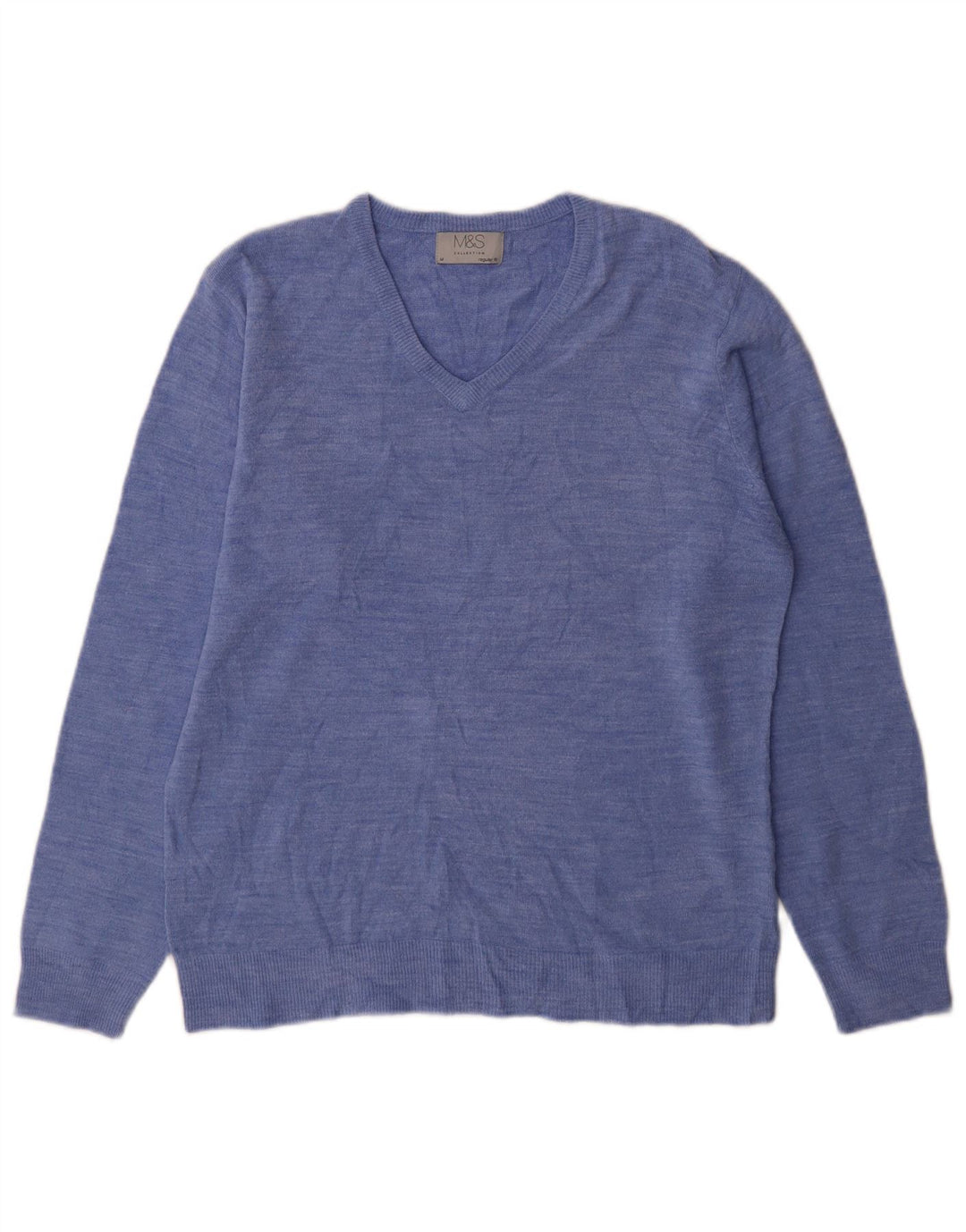 Marks & Spencer Herre V-hals sweater Medium Blue