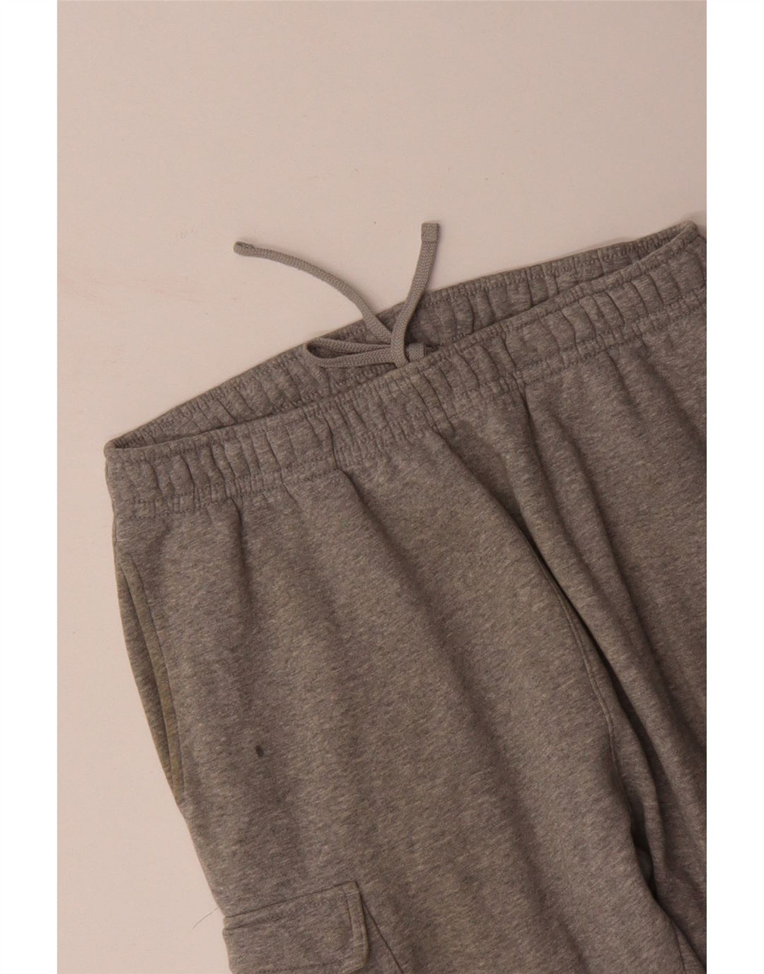 NIKE Mens Crop Cargo Tracksuit Trousers Joggers Medium Grey Flecked Cotton